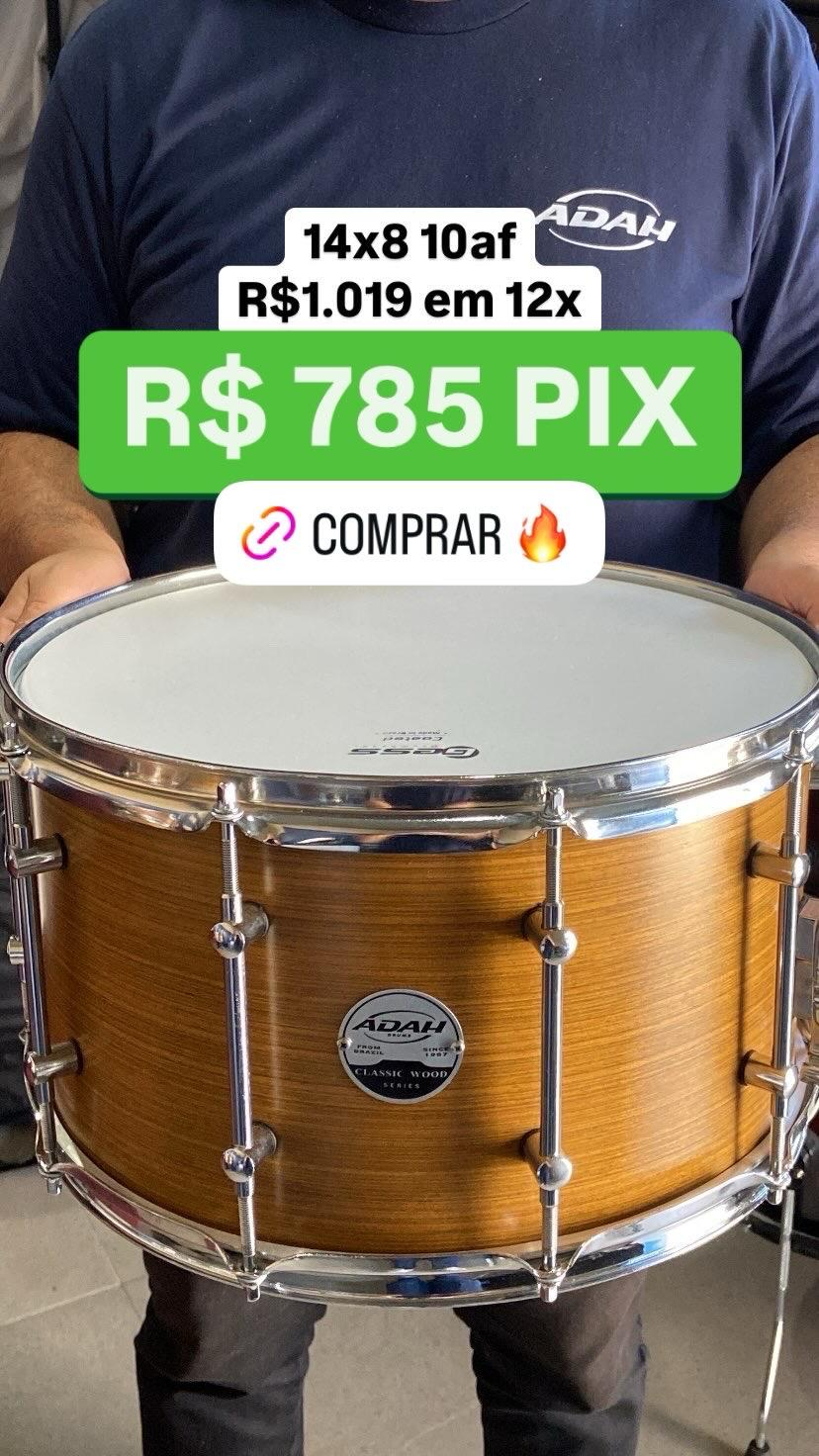 Caixa Classic Wood 14"x8" 10AF - Acabamento Jazz Vintage
