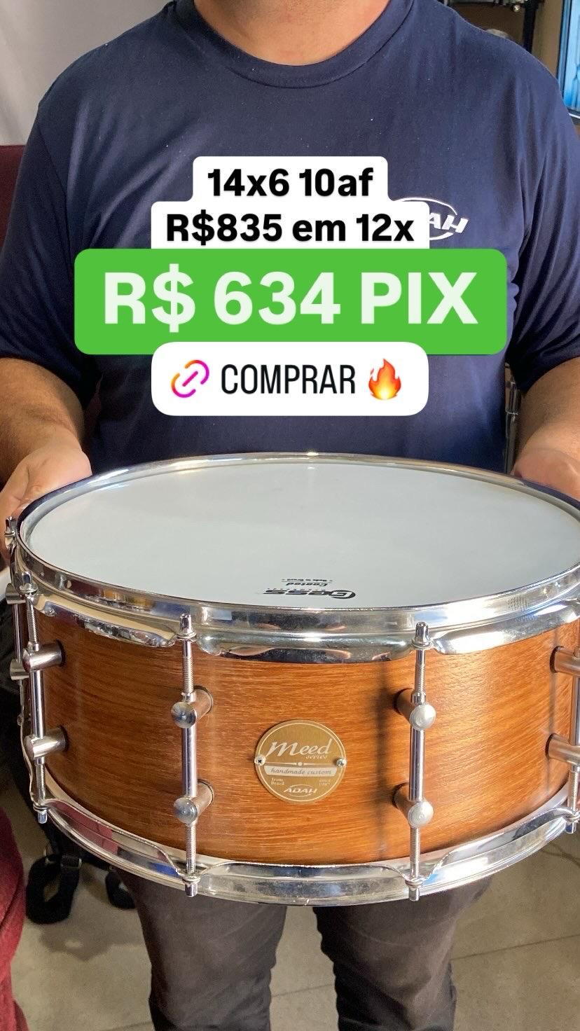 Caixa Meed Series 14"x6" 10AF - Acabamento Natural